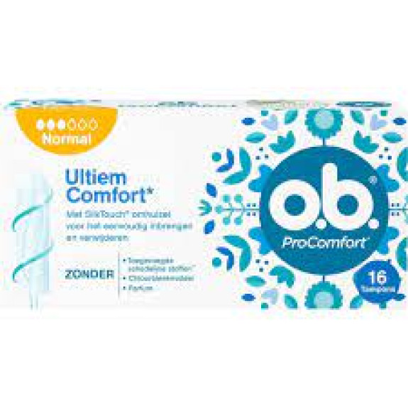 O.B. PROCOMFORT NORMAL 16 TAMPONS